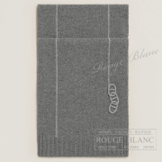 エルメス　マフラー　"マイヨン・トラセ"　グレー　カシミア 【新品】HERMES Muffler "Maillons Traces" Gris Cashmere【NEW】