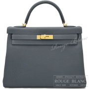 エルメス　ケリー32　内縫い　グリミスティ　トゴ　ゴールド金具　【新品】 HERMES Kelly32 Gris misty Togo Gold Buckle 【NEW】