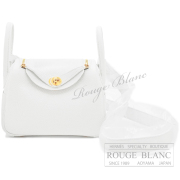 エルメス　ミニリンディ2　ニューホワイト　トリヨンクレマンス　ゴールド金具　【新品】 HERMES Mini Lindy2 New white Taurillon Clemence Gold Buckle 【NEW】