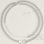エルメス　ネックレス ドゥブルトゥール　”ブックルセリエ・アンフレクシブル” PM　＃44　シルバー 【新品】 HERMES Necklace Double tour "Boucle Sellier Inflexible" PM Silver 【NEW】