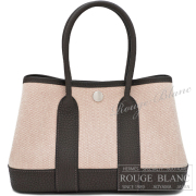 エルメス　ネオガーデン23　エクリュ×ベージュ×エベンヌ　トワルアッシュヴァイキング×ネゴンダ　【新品】 HERMES Neo Garden 23 bag Ecru×Beige×Ebene H Viking canvas×Negonda 【NEW】