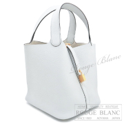 エルメス　ピコタンロックMM/22　ブルーペール　トリヨンクレマンス　ゴールド金具 【新品】HERMES Picotin lock MM/22 Bleu pale Taurillon Clemence Gold Buckle【NEW】