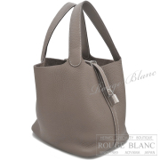エルメス　ピコタンロックMM/22　エトゥープ　トリヨンクレマンス　シルバー金具 【新品】HERMES Picotin lock MM/22 Etoupe Taurillon Clemence Silver Buckle 【NEW】