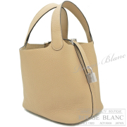 エルメス　ピコタンロックPM/18　トレンチ　トリヨンクレマンス　シルバー金具  【新品】HERMES Picotin lock PM/18 Trench Taurillon Clemence Silver Buckle 【NEW】