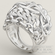 エルメス　リング　指輪　”シェーヌダンクル　マルチチェーン” TGM　シルバー　＃57　17号　【新品】 HERMES Ring "Chaine d'ancre Multichaines" TGM Silver 【NEW】