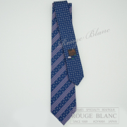 エルメス　ネクタイ　”アプレ・ラ・クルス”　マリン×ローズ×ブラン　シルク 【新品】HERMES Tie ” Apres la Course” Marine×Rose×Blanc 【NEW】