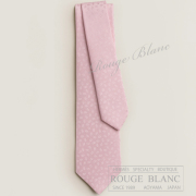 エルメス　ネクタイ　”ファソネ・マイヨン”　ギモーヴ　シルク 【新品】HERMES Tie ”Faconnee Maillons” Guimauve 【NEW】