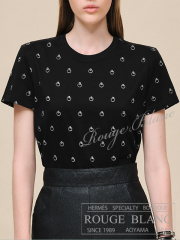 エルメス　2026 S/S　Tシャツ　”アノー・フィネス”　ブラック　#40　【新品】 HERMES T-shirt "Anneau Finesse" Black 【NEW】