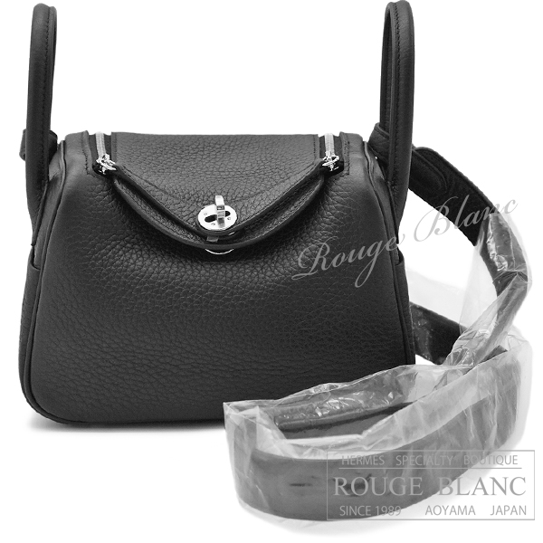 エルメス　ミニリンディ2　ブラック　黒　トリヨンクレマンス　シルバー金具　【新品】 HERMES Mini Lindy2 Black Taurillon Clemence Silver Buckle 【NEW】