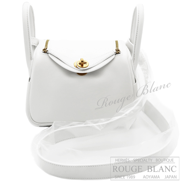 エルメス　ミニリンディ　白　ホワイト　スイフト　ゴールド金具　【新品】　HERMES Mini Lindy White  Swift Gold Buckle 【NEW】
