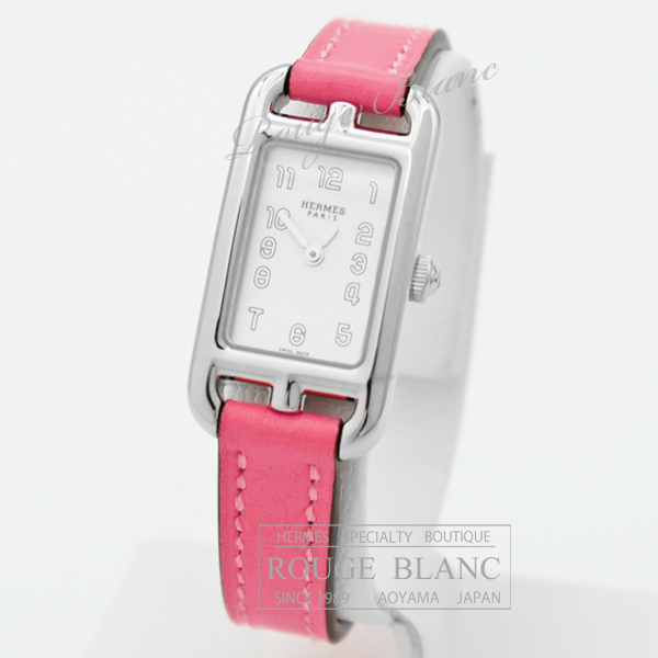 エルメス　ナンタケットPM　腕時計　ステンレススティール　ローズアザレ　レディース   W046532WW00【新品】 HERMES Ladies' watch  【NEW】