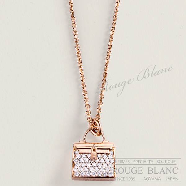 エルメス　ネックレス　"アミュレット　ケリー"　ローズゴールド×ダイヤモンド 【新品】 HERMES Necklace "Amulette Kelly" Rose gold×Diamond 【NEW】