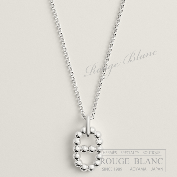 エルメス　ネックレス　"シェーヌダンクル・アレア2　ビーズ"　GM　シルバー　【新品】 HERMES Necklace "Chaine dancre Area2 Beaded" Silver 【NEW】
