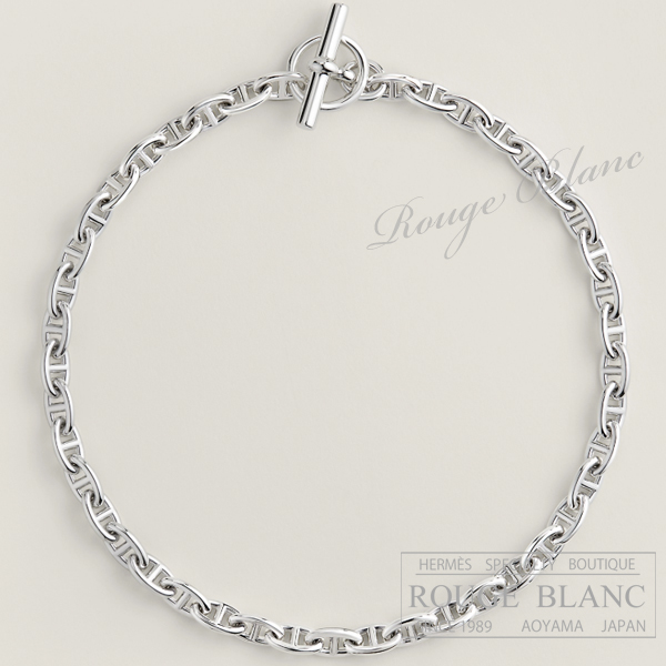 エルメス　ネックレス　シェーヌダンクル　PM　43コマ  シルバー 【新品】 HERMES Necklace  Chaine dancre Silver 【NEW】