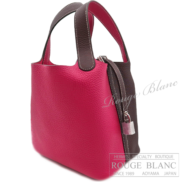 エルメス　ピコタンロック　カザック　PM/18　ルージュセリエ×フランボワーズ　トリヨンクレマンス　シルバー金具　【新品】　HERMES Picotan lock Casaque PM/18  Rouge sellier×Franboise Taurillon Clemence Silver Buckle 【NEW】