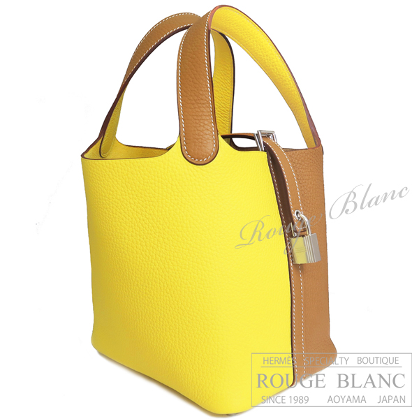エルメス　ピコタンロック　カザック　PM/18　ライム×セサミ　トリヨンクレマンス　シルバー金具　【新品】　HERMES Picotan lock Casaque PM/18  Lime×Sesame  Taurillon Clemence Silver Buckle 【NEW】