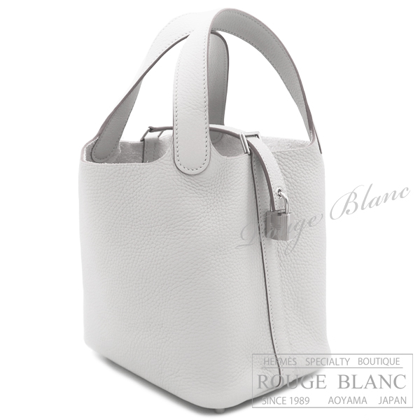 エルメス　ピコタンロックPM/18　パールグレー/グリパール　トリヨンクレマンス　シルバー金具　【新品】　HERMES Picotan lock PM/18 Gris Perle Taurillon Clemence Silver Buckle 【NEW】