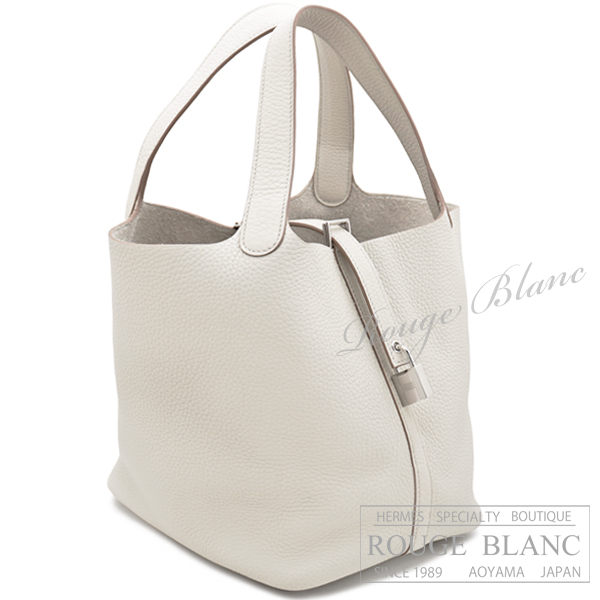 エルメス ピコタンロックMM/22 ベトン トリヨンクレマンス シルバー  