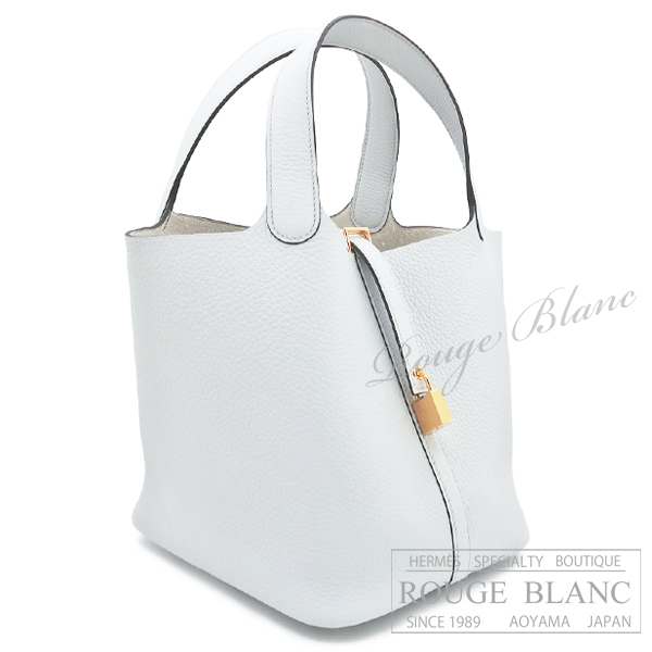 エルメス　ピコタンロックMM/22　ブルーペール　トリヨンクレマンス　ゴールド金具 【新品】HERMES Picotin lock MM/22 Bleu pale Taurillon Clemence Gold Buckle【NEW】