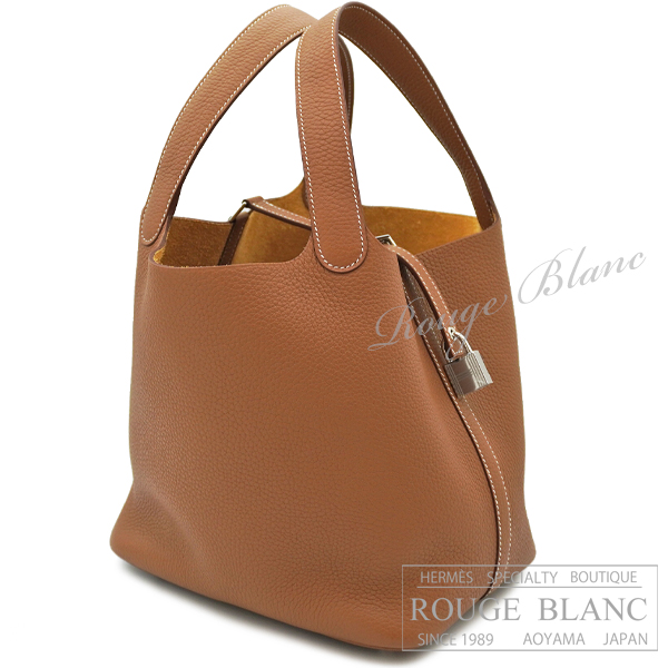 エルメス　ピコタンロックMM/22　ゴールド　トリヨンクレマンス　シルバー金具 【新品】HERMES Picotin lock MM/22 Gold Taurillon Clemence Silver Buckle 【NEW】
