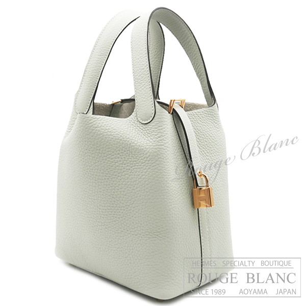エルメス　ピコタンロックPM/18　グリネヴェ　トリヨンクレマンス　ゴールド金具【新品】 HERMES Picotin lock PM/18 Gris neve Taurillon Clemence Gold Buckle【NEW】