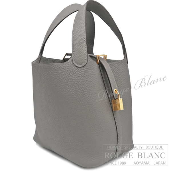 エルメス　ピコタンロックPM/18　グリメイヤー　トリヨンクレマンス　ゴールド金具　【新品】　HERMES Picotin lock PM/18 Gris meyer Taurillon Clemence Gold Buckle 【NEW】