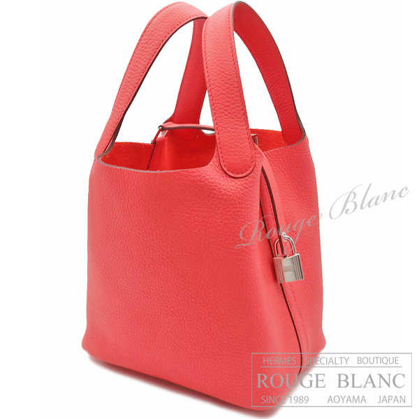 エルメス　ピコタンロックPM/18　ローズテキサス　トリヨンクレマンス　シルバー金具　【新品】 HERMES Picotin lock PM/18 Rose texas Taurillon Clemence Silver Buckle 【NEW】