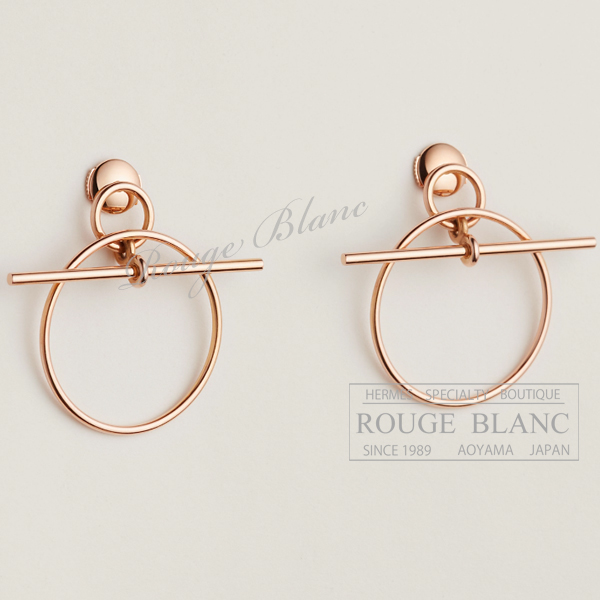 エルメス　ピアス　”ループ” PM　ローズゴールド 【新品】 HERMES Pierced Earrings "Loop" PM Rose gold 【NEW】