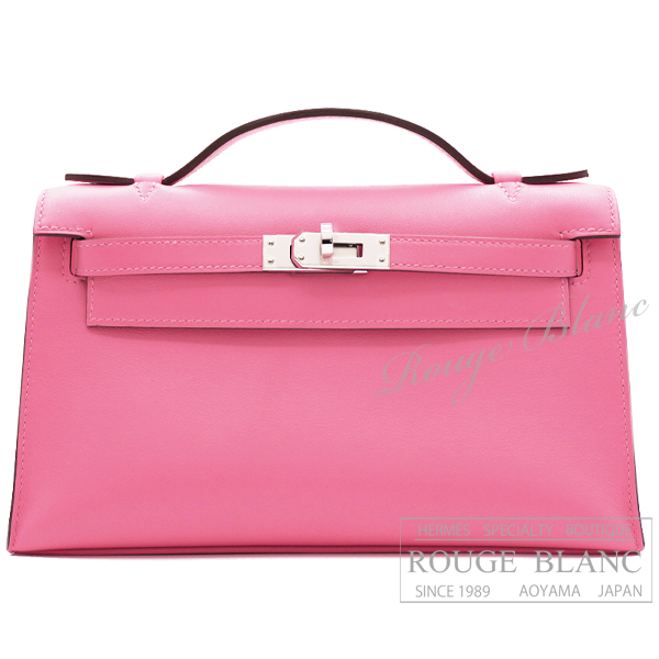 エルメス　ポシェットケリー/ミニケリー　ローズアザレ　スイフト　シルバー金具 【新品】 HERMES Pochette Kelly/Mini Kelly Rosse azalee Swift Silver Buckle【NEW】