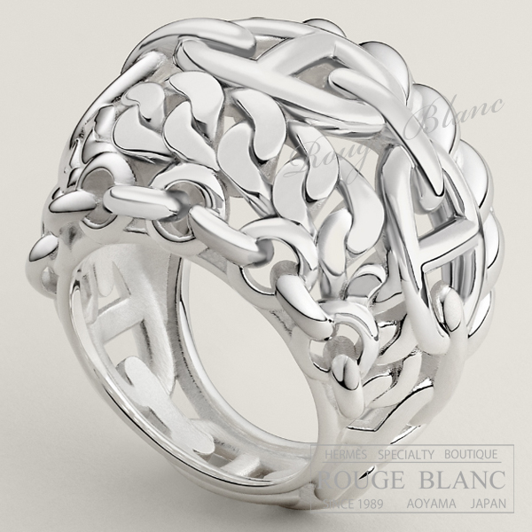 エルメス　リング　指輪　”シェーヌダンクル　マルチチェーン” TGM　シルバー　＃57　17号　【新品】 HERMES Ring "Chaine d'ancre Multichaines" TGM Silver 【NEW】