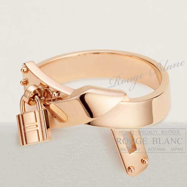エルメス　リング　指輪　”ケリー・ガヴロッシュ”　ローズゴールド　＃59　19号　【新品】 HERMES Ring "Kelly gavroche" Rose gold【NEW】