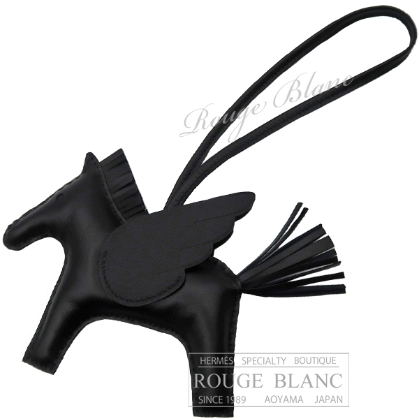 エルメス　ロデオ ペガサス MM　ブラック　黒　バッグチャーム  【新品】 HERMES Rodeo Pegasus MM Black 【NEW】