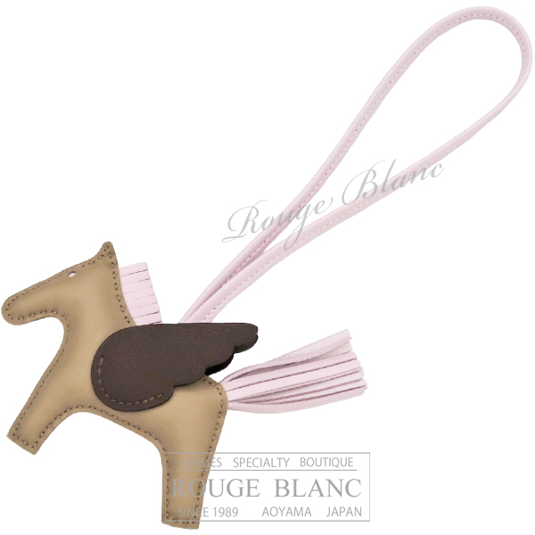 エルメス　ロデオ　ペガサス　PM　ベージュマルファ×モーヴペール×モカ　バッグチャーム　【新品】 HERMES Rodeo Pegasus PM Beige marfa×Mauve pale×Moka 【NEW】
