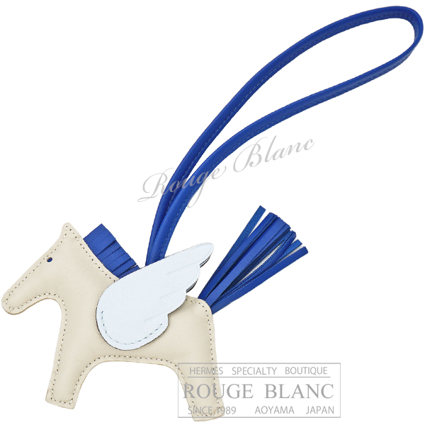 エルメス HERMES チャーム ロデオ PM ブルー・ブリュム 水色 新品 エルメス ロデオ ペガサス PM クレ×ブルーフランス×ブルーブリュム