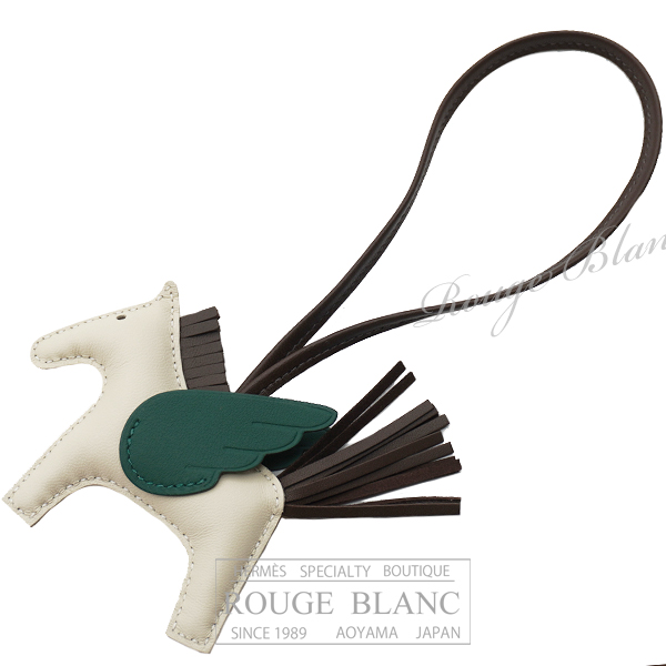 エルメス　ロデオ　ペガサス　PM　クレ×ショコラ×ヴェールモワイヤン　バッグチャーム  【新品】 HERMES Rodeo Pegasus PM Craie×Chocolat×Vert moyen【NEW】