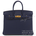 エルメス　バーキン25　ブルーニュイ　トゴ　ゴールド金具　　【新品】   HERMES Birkin25 Bleu Nuit Togo Gold Buckle 【NEW】