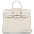 エルメス　バーキン25　クレ　トゴ　シルバー金具　【新品】   HERMES Birkin25 Craie Togo Silver Buckle 【NEW】