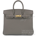 エルメス　バーキン25　エタン　トゴ　ゴールド金具　【新品】   HERMES Birkin25 Etain Togo Gold Buckle 【NEW】