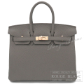 エルメス　バーキン25　エタン　トゴ　ローズゴールド金具　【新品】   HERMES Birkin25 Etain Togo Rose Gold Buckle 【NEW】