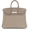 エルメス　バーキン25　グリスカイユ×エトゥープ　グリズリー×スイフト　シルバー金具　【新品】 HERMES Birkin25 Gris Caillou×Etoupe Grizzly×Swift Silver Buckle 【NEW】