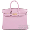 エルメス　バーキン25　モーヴシルベストル　スイフト　ローズゴールド金具　【新品】   HERMES Birkin25 Mouvesylvestre  Swift Rose Gold Buckle 【NEW】