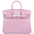 エルメス　バーキン25　モーヴシルベストル　スイフト　シルバー金具　【新品】   HERMES Birkin25 Mouvesylvestre  Swift Silver Buckle 【NEW】