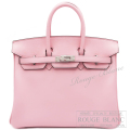 エルメス　バーキン25　ローズサクラ　ヴォージョナサン　シルバー金具 【新品】HERMES Birkin25 Rose sakura Veau Jonathan Silver Buckle 【NEW】