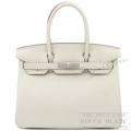 エルメス　バーキン30　クレ　トゴ　シルバー金具　　【新品】 　HERMES Birkin30 Craie Togo Silver Buckle 【NEW】