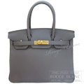 エルメス　バーキン30　エタン　トゴ　ゴールド金具　【新品】 　HERMES Birkin30 Etain Togo Gold Buckle 【NEW】