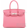 エルメス　バーキン30　ローズコンフェッティ　エプソン　シルバー金具  【新品】 　HERMES Birkin30 Rose confetti Epsom Silver Buckle 【NEW】