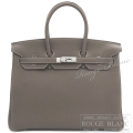 エルメス　バーキン35　エトゥープ　トゴ　シルバー金具　【新品】 HERMES Birkin35 Etoupe Togo Silver Buckle 【NEW】