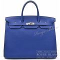 エルメス　バーキン40　ブルーエレクトリック　トゴ　シルバー金具 【新品同様】 HERMES Birkin40 Bleu electrique Togo Silver Buckle 【USED】