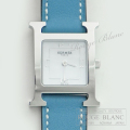エルメス　Hウォッチ PM 25mm　腕時計　オーダー　ブルージーン　スイフト　ステンレススティール　レディース 【新品】 HERMES Ladies' H watch PM Bleu jean Swift 【NEW】