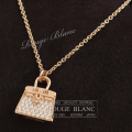 エルメス　ネックレス　"アミュレット　バーキン"　ローズゴールド×ダイヤモンド　【新品】 HERMES Neckless "Amulette Birkin" Rose gold×Diamond 【NEW】